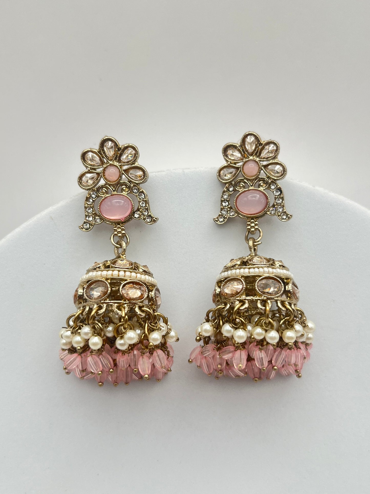 Kashvi Pink Jhumki Earring
