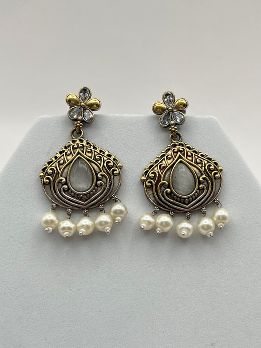 Misha Grey Dual Tone Earring