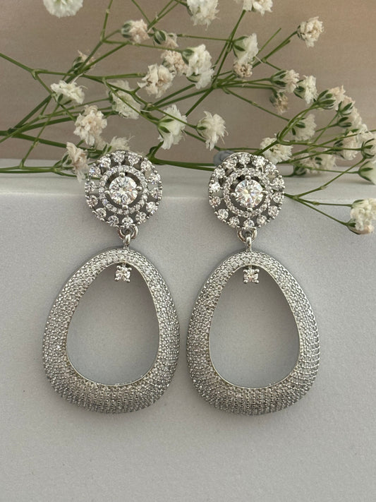 Estella Classy Silver AD Earrings