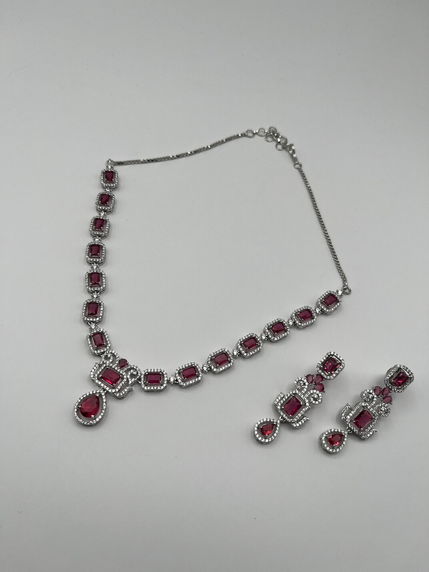 Remi radiant stone ruby necklace