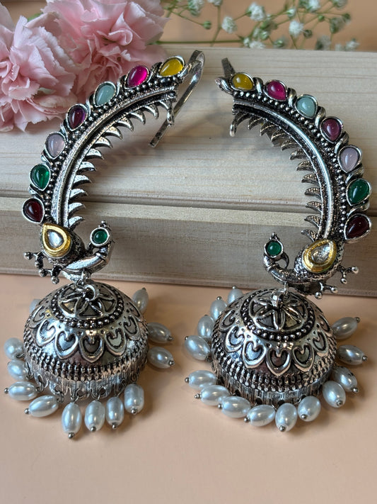 Aadhya Multiocolor Oxidized earcuffs