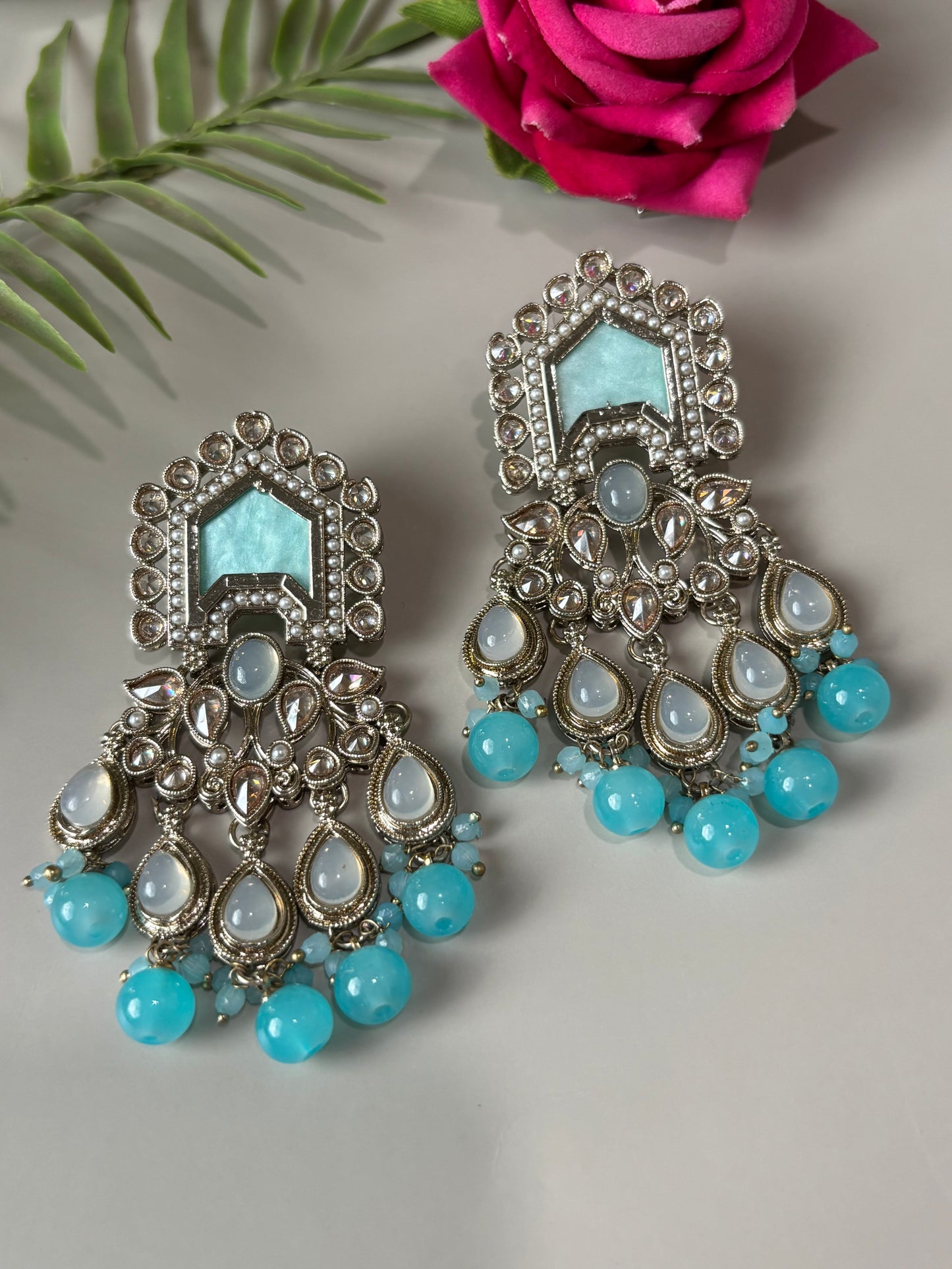 Zoya Pastel Blue Earrings