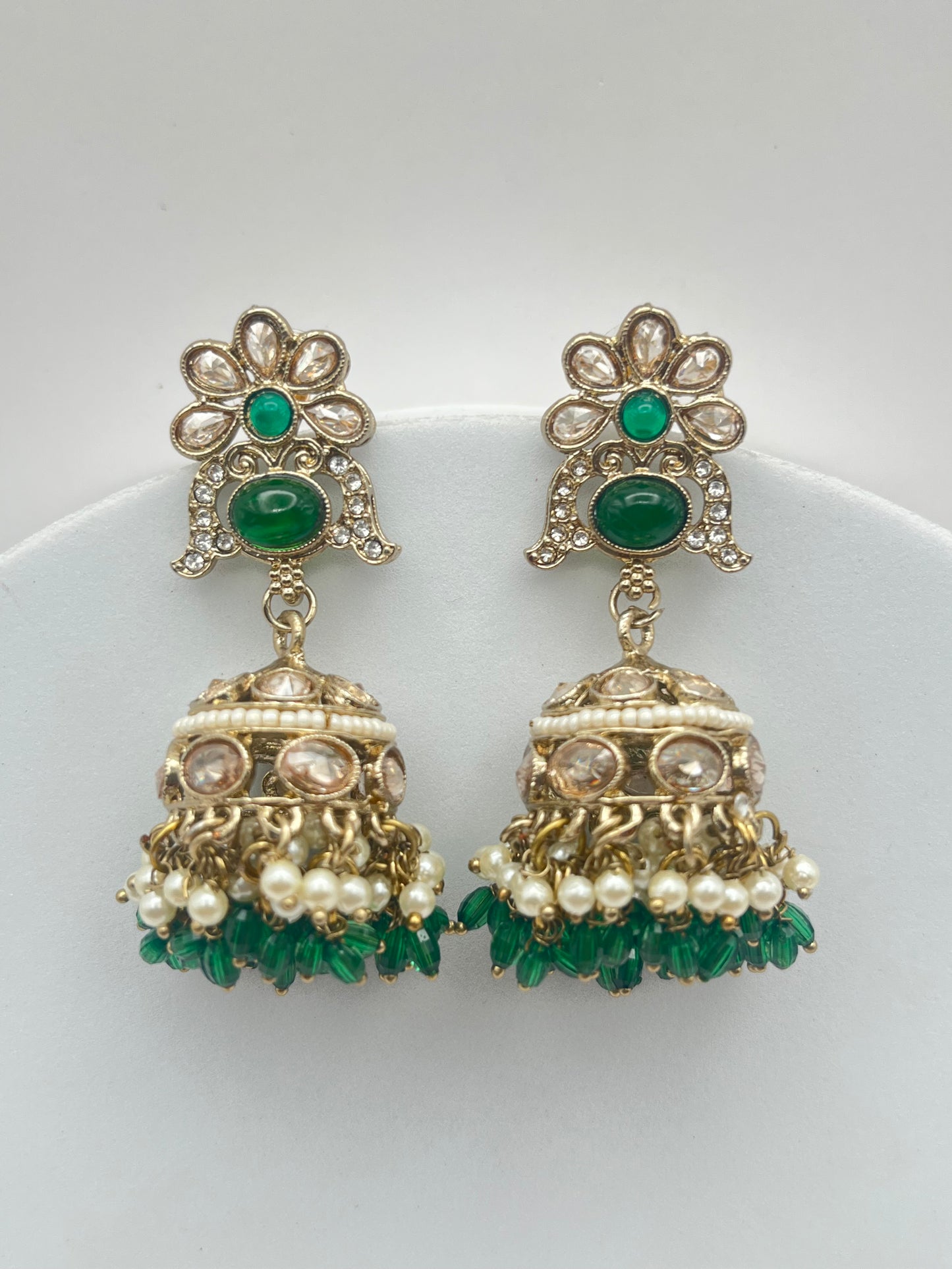 Kashvi Green Jhumki Earring