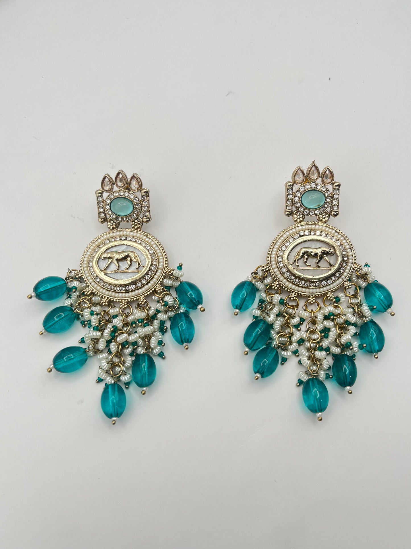 Hriva Sabyasachi Blue Pearl Earrings