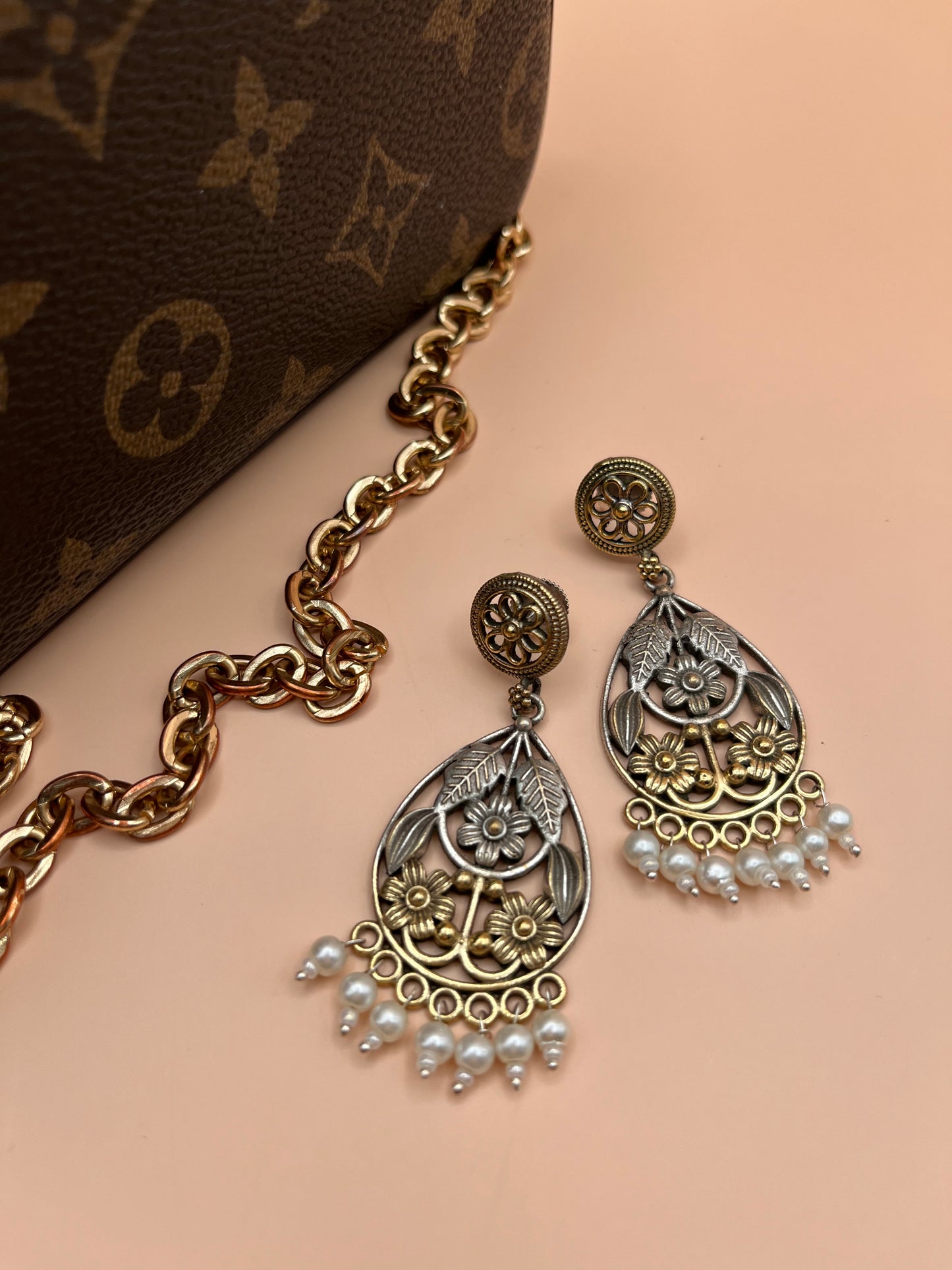 Kashish Dual Tone Earrings