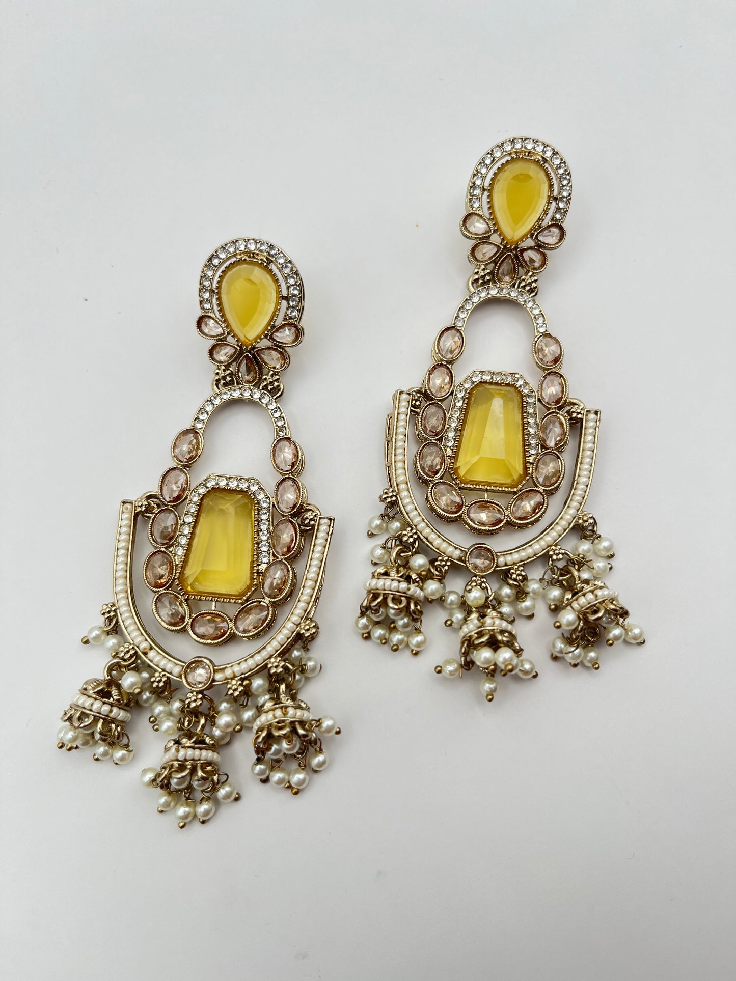 Mishka Yellow Stone Long Earring