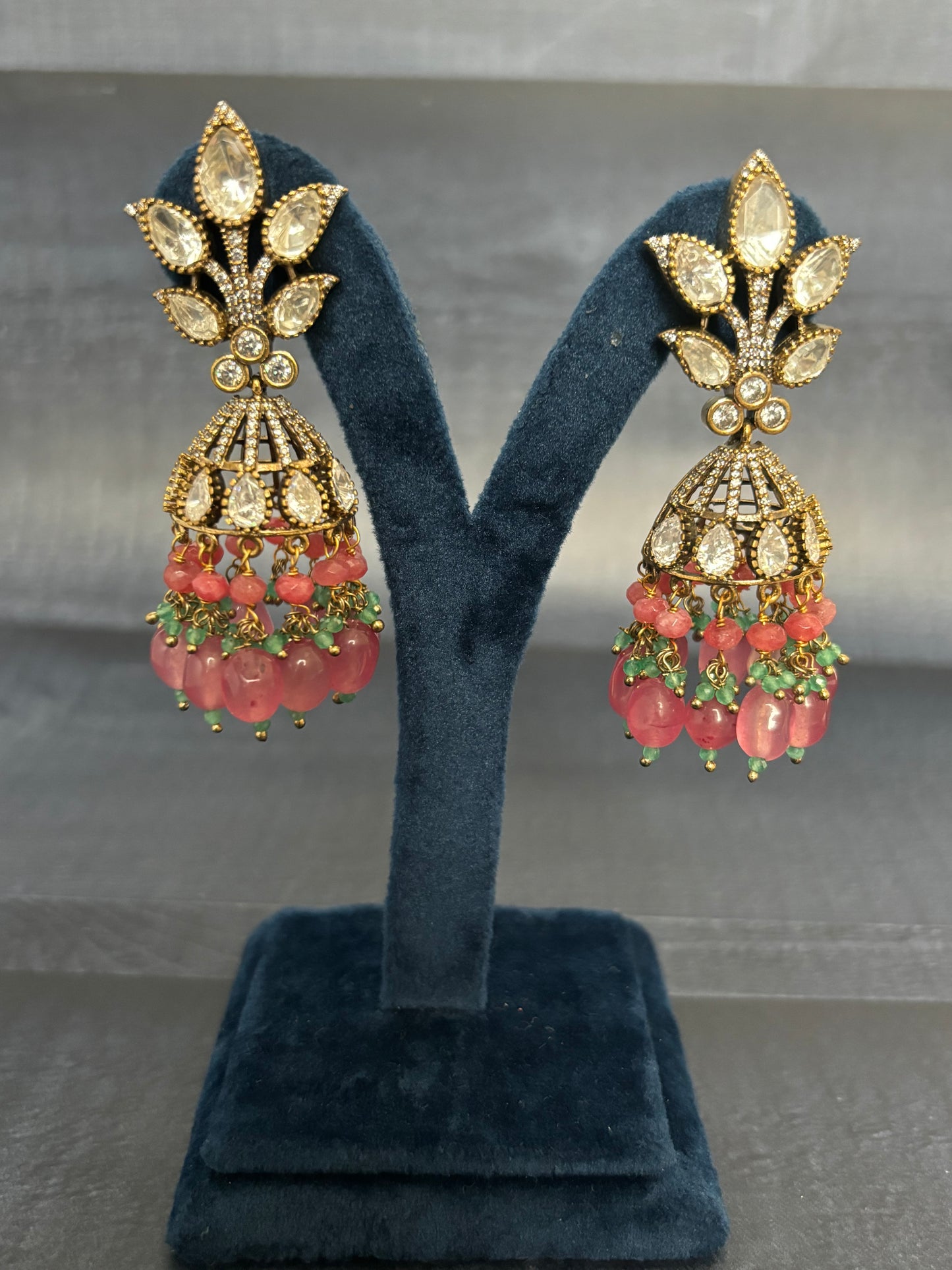 Victorian Pink Jhumkas