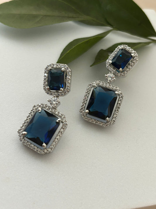 Aurelia Elegant Sapphire AD Earrings