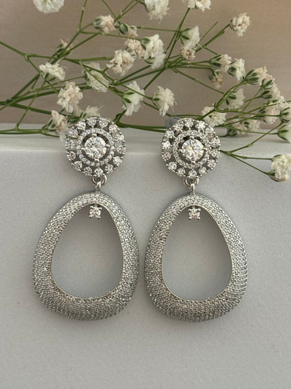 Estella Classy Silver AD Earrings