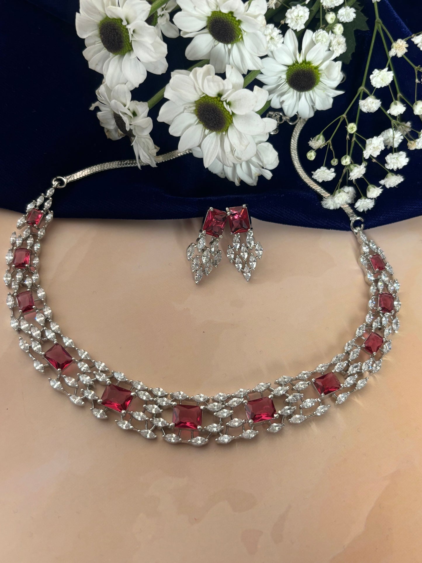 Caroline Ruby Diamond Choker