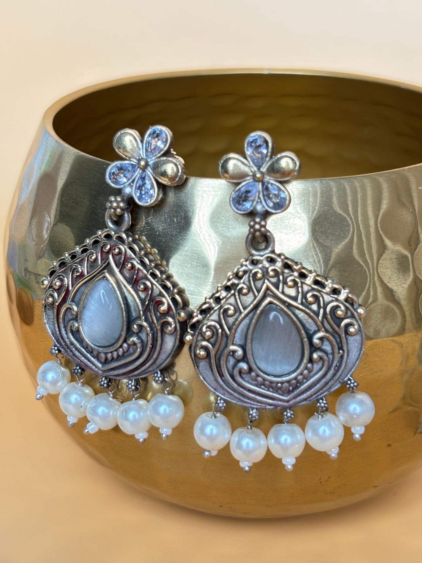 Misha Grey Dual Tone Earring