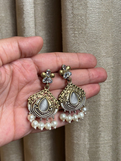 Misha Grey Dual Tone Earring