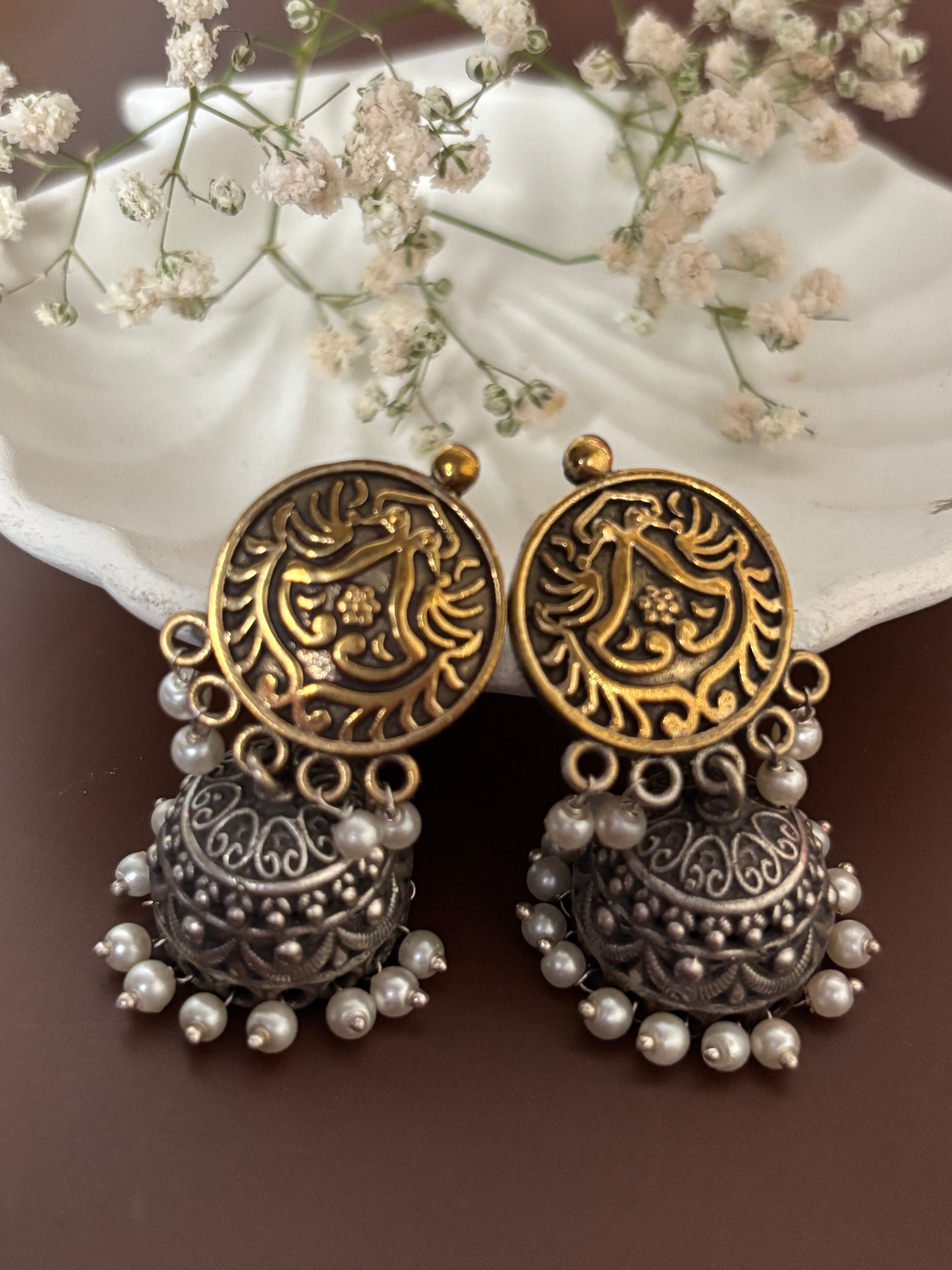 Tanya Dual Tone Jhumki