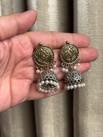 Tanya Dual Tone Jhumki