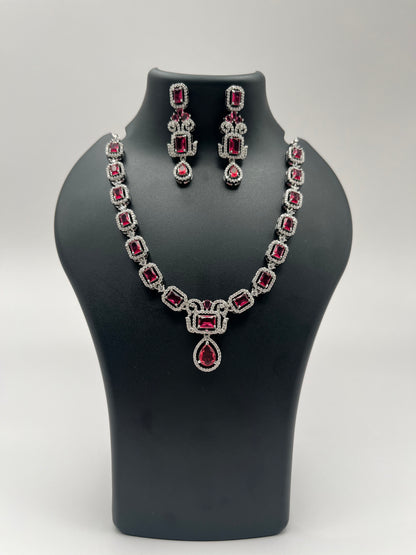 Remi radiant stone ruby necklace