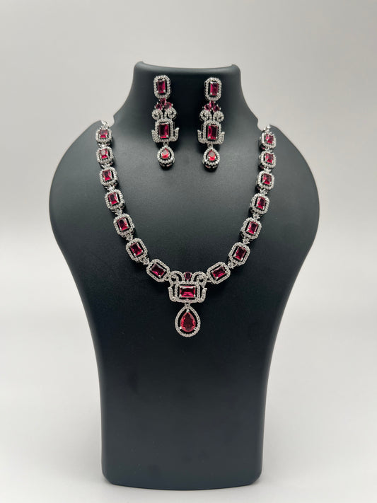 Remi radiant stone ruby necklace